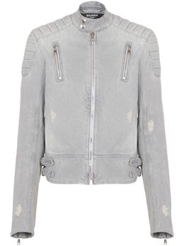 Balmain: Джинсовая куртка  Biker