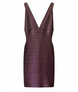 HERVE LEGER: Коктейльное платье 