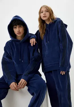 Adidas: Синяя толстовка 