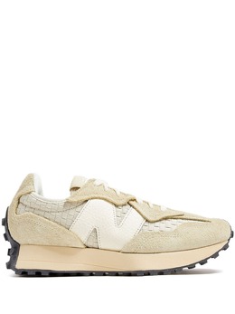 New Balance: Бежевые кроссовки  327