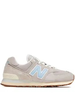 New Balance: Голубые кроссовки  574