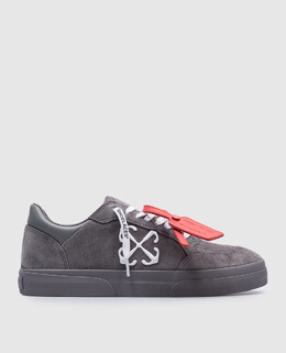 Off-White: Серые кроссовки  Vulcanized