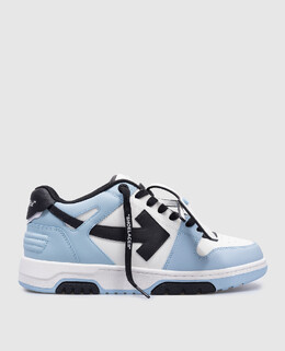 Off-White: Голубые кроссовки 