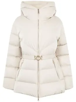 Moncler: Белая куртка 