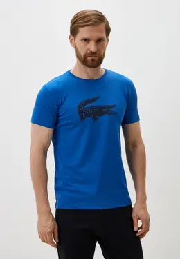 Lacoste: Синяя футболка 