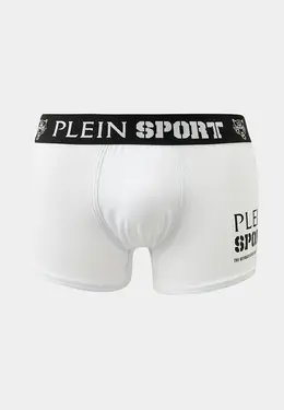 Plein Sport: Белые трусы 