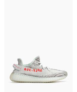 ADIDAS YEEZY: Голубые кроссовки 