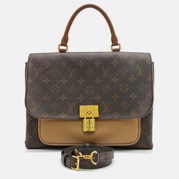 Louis Vuitton: Коричневая сумка 