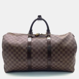 Louis Vuitton: Коричневая сумка  Keepall 50