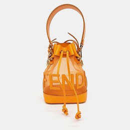 Fendi: Оранжевая сумка 