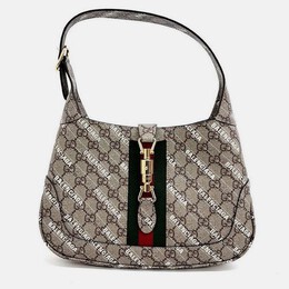 Gucci: Бежевая сумка  Jackie