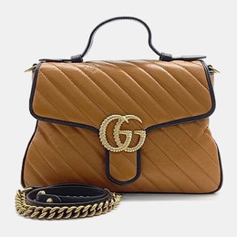 Gucci: Коричневая сумка  Marmont