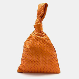 Bottega Veneta: Оранжевая сумка  BV Twist