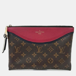 Louis Vuitton: Коричневая сумка  Pochette