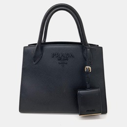 Prada: Чёрная сумка-шоппер 