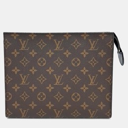 Louis Vuitton: Коричневая сумка  Pochette