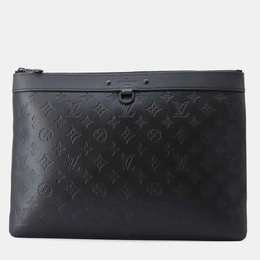 Louis Vuitton: Чёрный клатч  Pochette