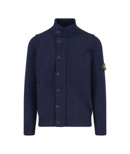 STONE ISLAND: Синий кардиган 