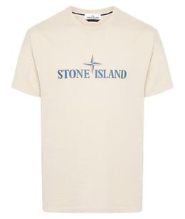 STONE ISLAND: Футболка с принтом 