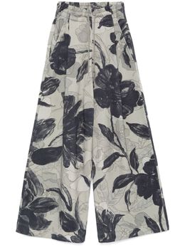 Dries Van Noten: Зелёные брюки 