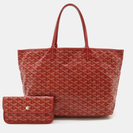 Goyard: Красная сумка-шоппер 