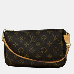 Louis Vuitton: Коричневая сумка  Pochette Accessoires