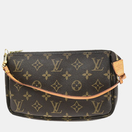 Louis Vuitton: Коричневая сумка  Pochette Accessoires