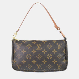 Louis Vuitton: Коричневая сумка  Pochette