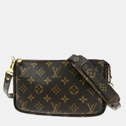 Louis Vuitton: Коричневая сумка  Pochette Accessoires