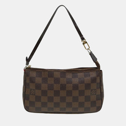 Louis Vuitton: Коричневый клатч  Pochette Accessoires