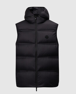 Moncler: Синий жилет 