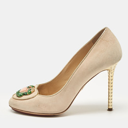 Charlotte Olympia: Бежевые туфли 