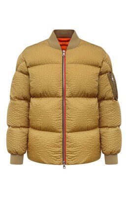 Moncler Genius: Пуховик цвета хаки 