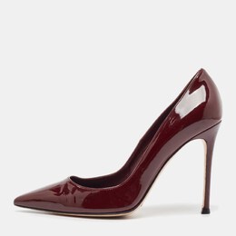 Gianvito Rossi: Бордовые туфли 