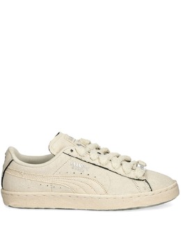PUMA: Белые кроссовки  Suede