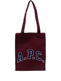 A.P.C.: Бордовая сумка-шоппер  Lou