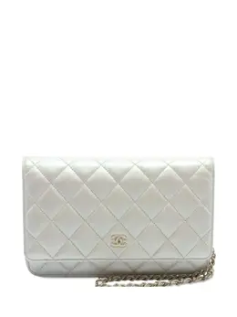 CHANEL Pre-Owned: Белый кошелёк 