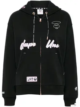 AAPE BY *A BATHING APE®: Чёрная куртка 