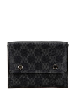 Louis Vuitton Pre-Owned: Чёрный кошелёк 