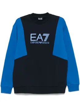 Ea7 Emporio Armani: Синий свитшот 