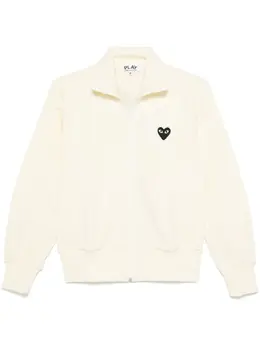 Comme Des Garçons Play: Белый свитшот  Heart