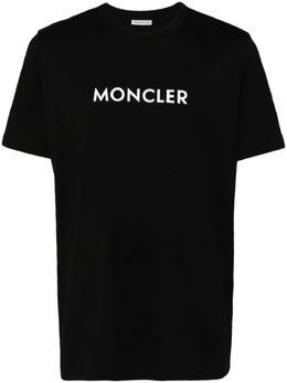 Moncler: Чёрная футболка 