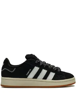 adidas: Чёрные кроссовки  Campus