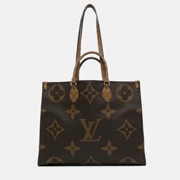 Louis Vuitton: Коричневая сумка-шоппер 