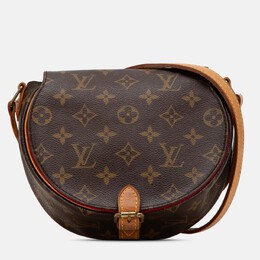 Louis Vuitton: Коричневая сумка 