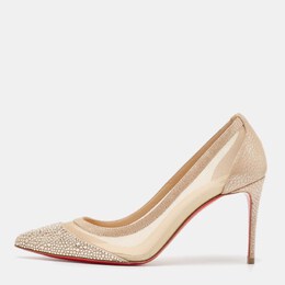 Christian Louboutin: Бежевые туфли 