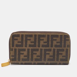 Fendi: Коричневый кошелёк  Zucca