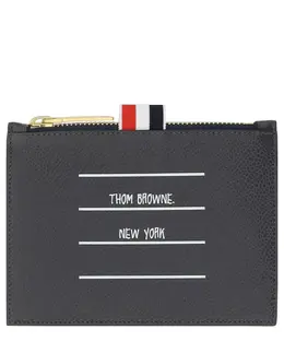 Thom Browne: Коричневый кошелёк  Paper Label