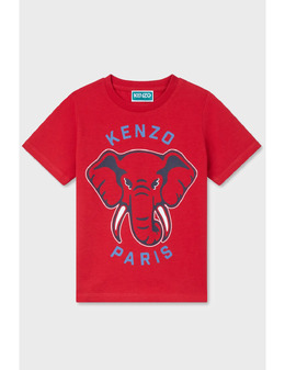 KENZO: Красная футболка 