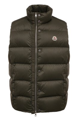 Moncler: Зелёный жилет 